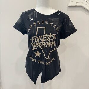 Affliction Black and Tan Texas Spirit Tee